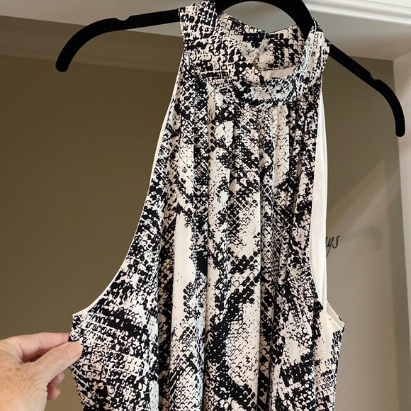 Worthington NWT Womens Sz 18 Black White Lined Sleeveless Dress Party Wedding - Picture 3 of 15